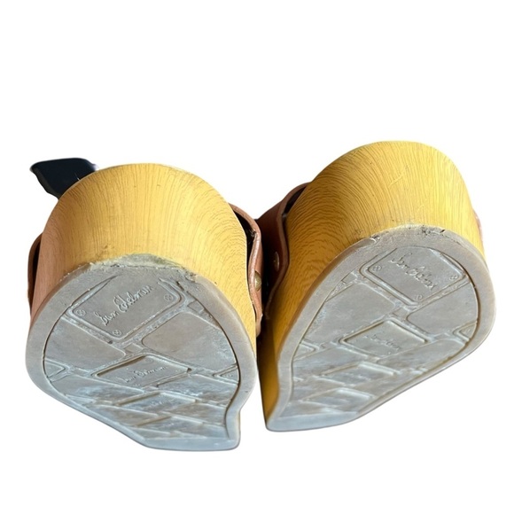 Sam Edelman Brynn Brown Leather Wedge Sandals Size 8 - Picture 12 of 15